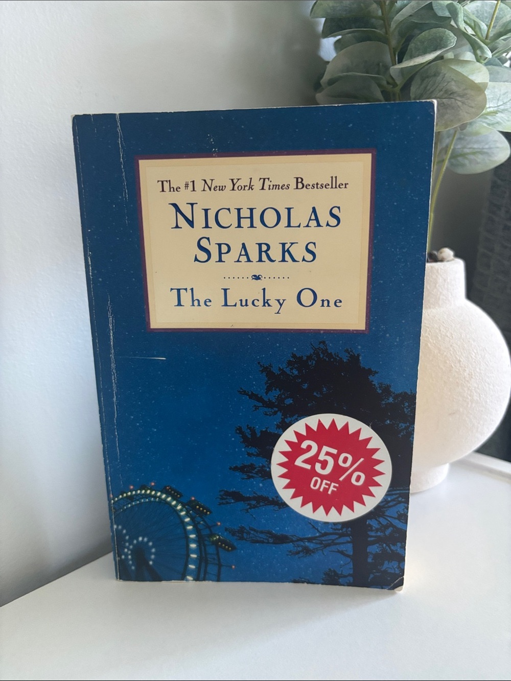 Nicholas Sparks "The Lucky One" paperback - Blue cover